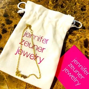 Jennifer Zeuner “Love” Anklet